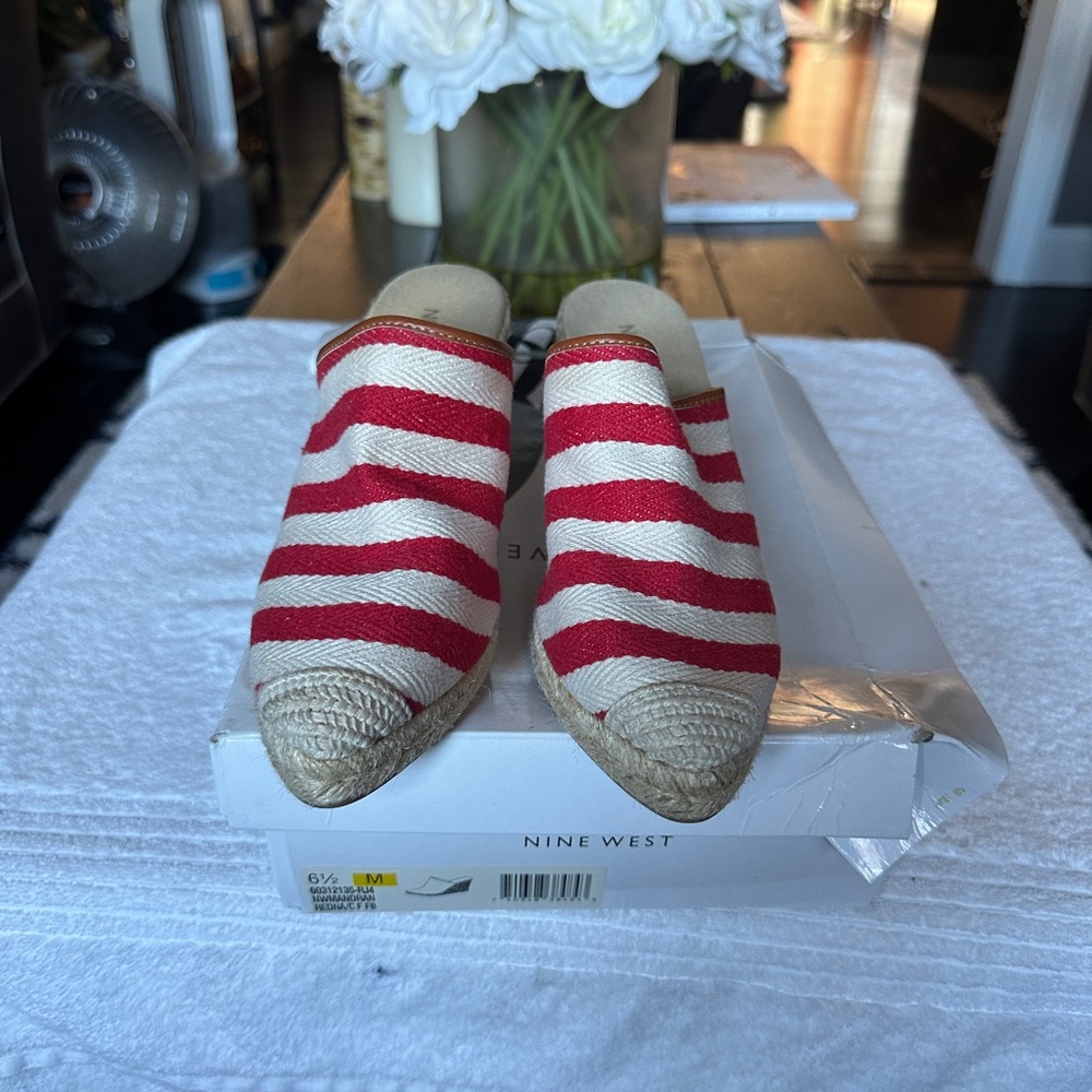 Nine West wedge slip on espadrille